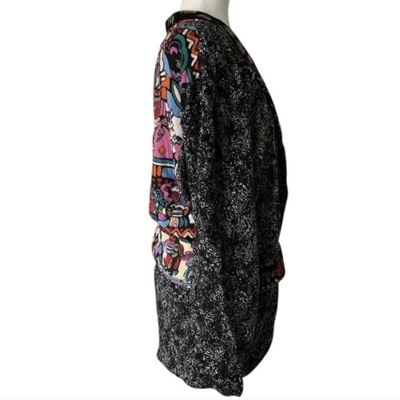 Platinum By Dorothy Schoelen Vintage 80s Abstract Funky Blazer Jacket Women SZ M - Picture 15 of 16